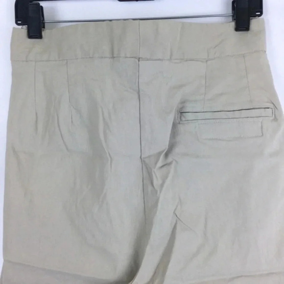 Vintage Avenue Career Pant Flat Front Straight Leg Stretch Beige Plus Size 22W - Picture 6 of 7